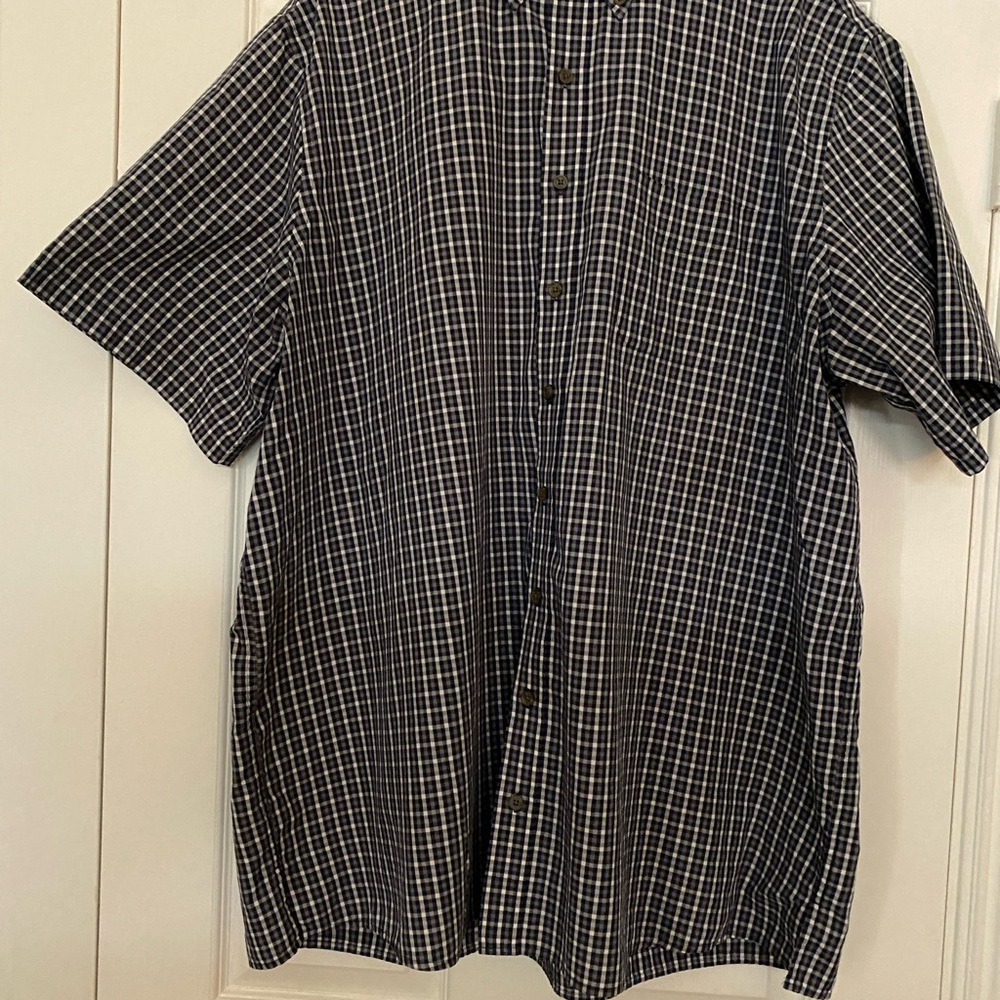 EUC DXL Harbor Bay Short Sleeve Button Down Shirt
